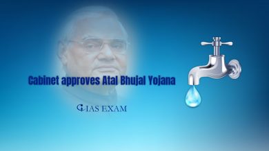 Cabinet approves Atal Bhujal Yojana UPSC