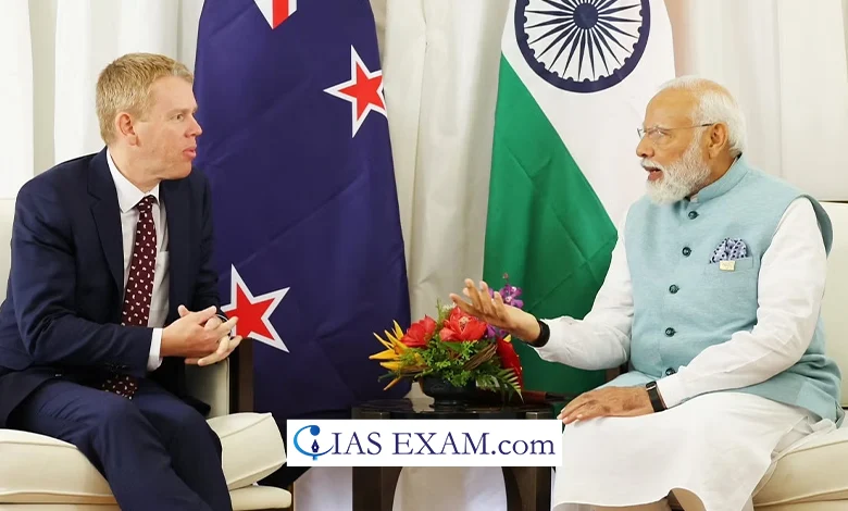 India, New Zealand Enhance Trade Ties UPSC