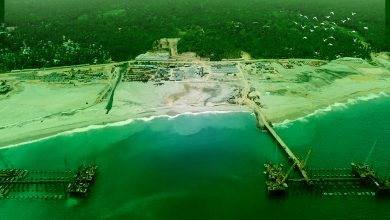 Port Construction site in Vizhinjam UPSC